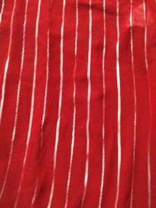 Elegant Red Kurta with black border size m