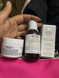 Kiehl's Skincare Set - Facial Cream, Wash &amp; Soluti
