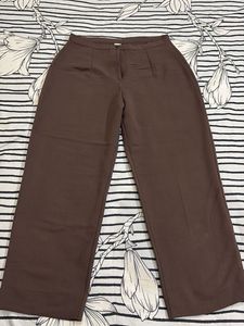 Chocolate Brown Wide Leg Trousers