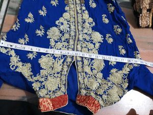 navy blue kurti with duppatta and plazo