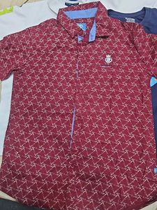 boys Stylish Printed Short Sleeve Shirt