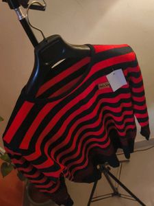 Made in China Striped Knit Pullover