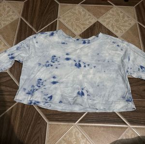 cute blue crop top