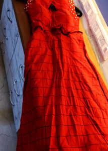 Valentine's Day Special Women's Red Maxi Dress