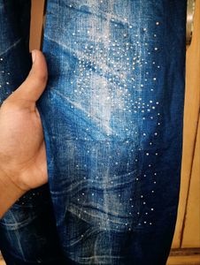 Girls' Denim Look Stretch Leggings | Strechible