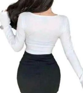 White Long Sleeve Top with Bows