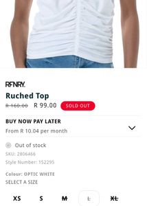 Chic Ruched White Sleeveless Top