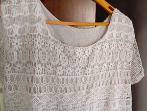 White Lace crochet Top