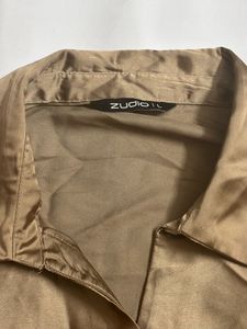 Satin Button-Up Shirt