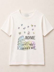 Ramoji Film City White Graphic T-Shirt | Size-S