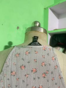 Pleated Floral Tank Top
