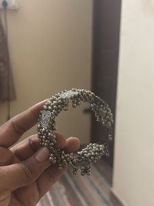 Antique Silver Kada Bracelet