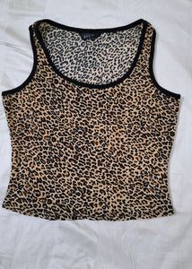 Y2K Leopard Print Tank Top