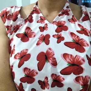 cute nack,Sleeveless short kurti handmade
