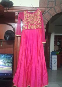Beautiful Pink Ethnic Gown