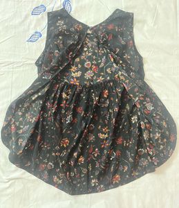 Floral Top with Stylish Back
