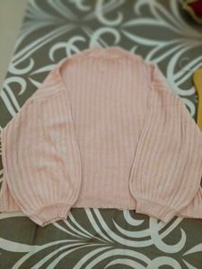 Light Pink Ribbed Sweater
