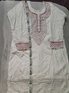 Embellished White Kurti