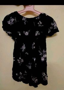 Floral Print Off-Shoulder Top