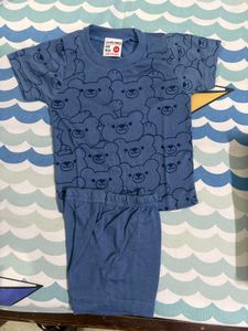 Set of 5 Cute Bear Print Outfit