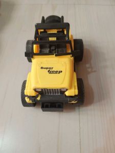 Combo of Yellow Stunt Toy Jeep + Car