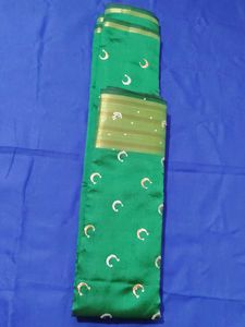 Beautiful Green Embroidered Saree Krishma zaree pa