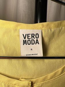 Vero Moda Yellow Sleeveless Top
