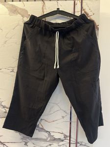 Casual Black Cropped Pants, Waist- 30