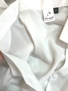 Formal White Button-Up Shirt