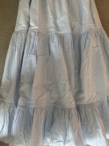 Light Blue Smocked Tiered Maxi Dress