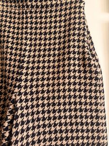 Houndstooth Wide Leg Pants