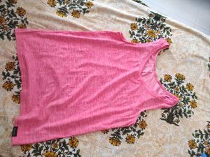 Pink Heathered Tank Top