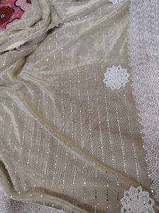 Elegant Sequin Embellished saree