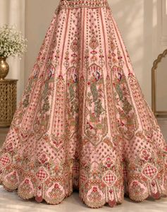 Beautiful Peach unstitched Lehenga Cho