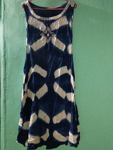 Blue Whote Kurta