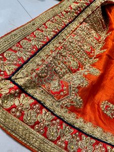 Very Beautiful Heavy Work Saree 🧡