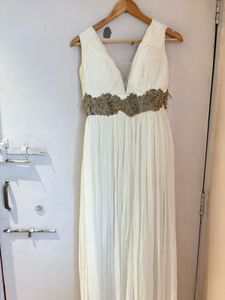 Elegant White Maxi Dress /Gown