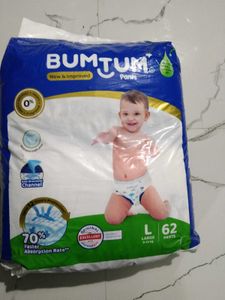Piece Of 2 Bumtum Diaper Pants L Size