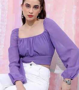 Purple Crop Top