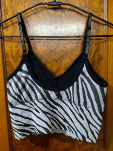 Zebra Stripes Bralette Top
