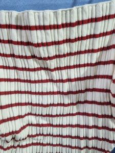 H&amp;M Striped Sleeveless Crop Top