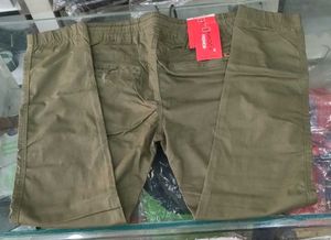 Olive Green Casual Pants