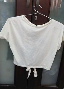Om Graphic Tie-Front T-Shirt - M/L Size