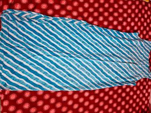 sleevless blue kurta
