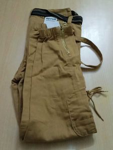 Men's  Khaki Cargo Pants