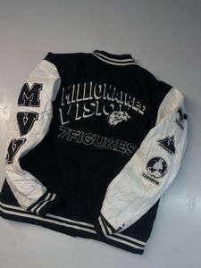 heavy Varsity Jacket with "Millionaire Vision"