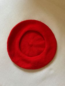 Wool Red Beret - Parisian Style