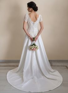 Vintage Satin Wedding Dress