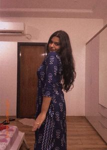 Stylish Blue Floral Print Kurta