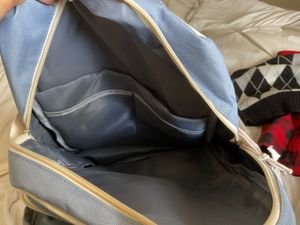 Stylish Blue &amp; Beige Backpack